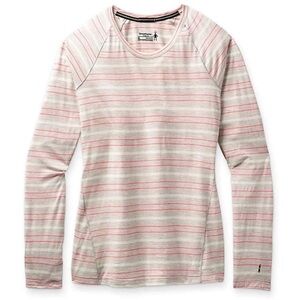 Smartwool Ash Heather Stripe Merino 150 Baselayer Long Sleeve Shirt Women’s XL